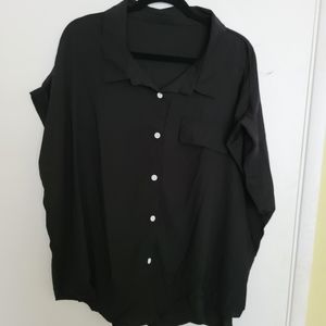 Black button blouse